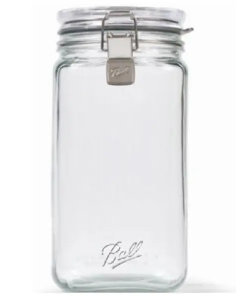 Ball 2133178 Latch Storage Jar 10.3 Cup Food Preservation