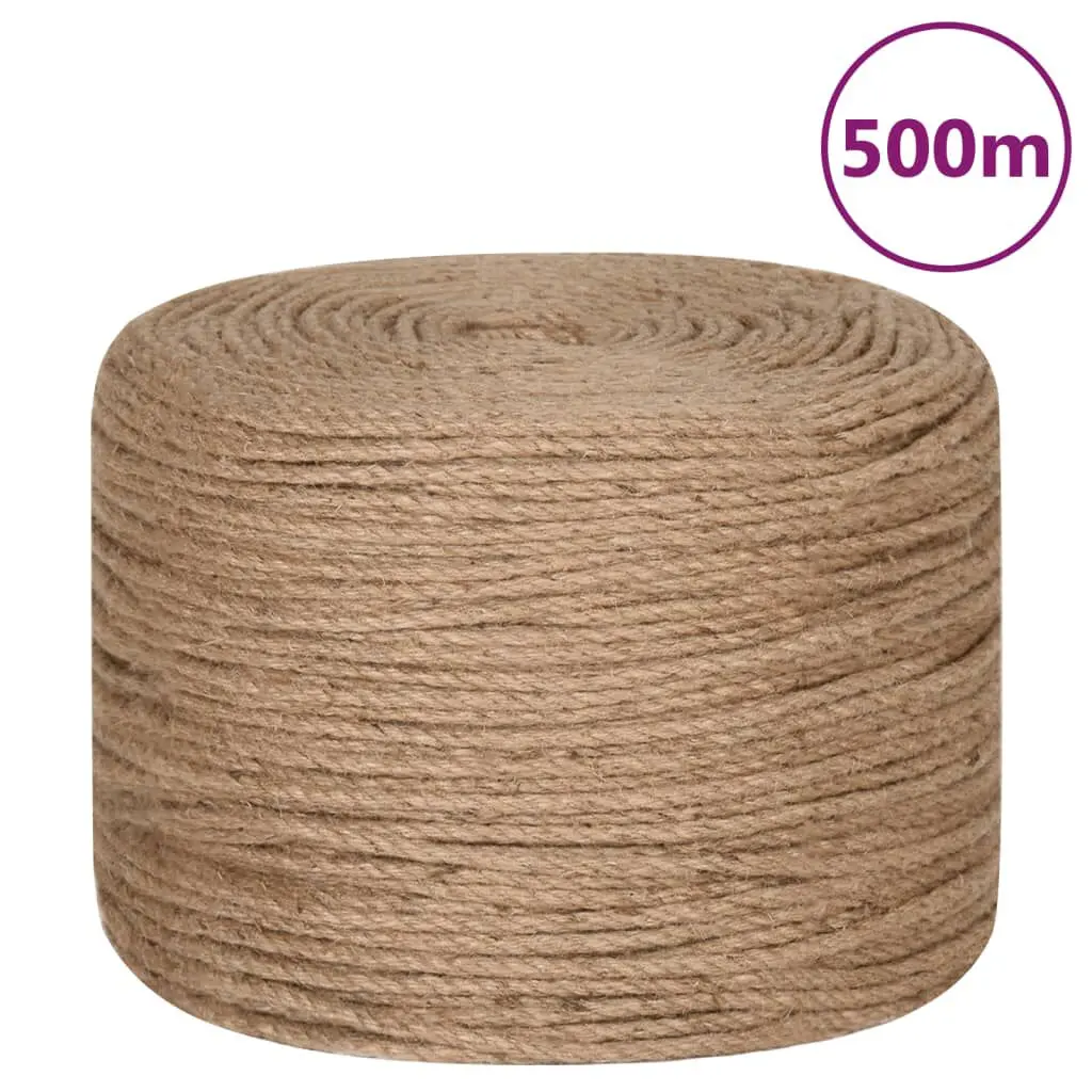 Rope 100% Jute 0.3 Inches 19685 Feet Heavy Duty Natural Fiber