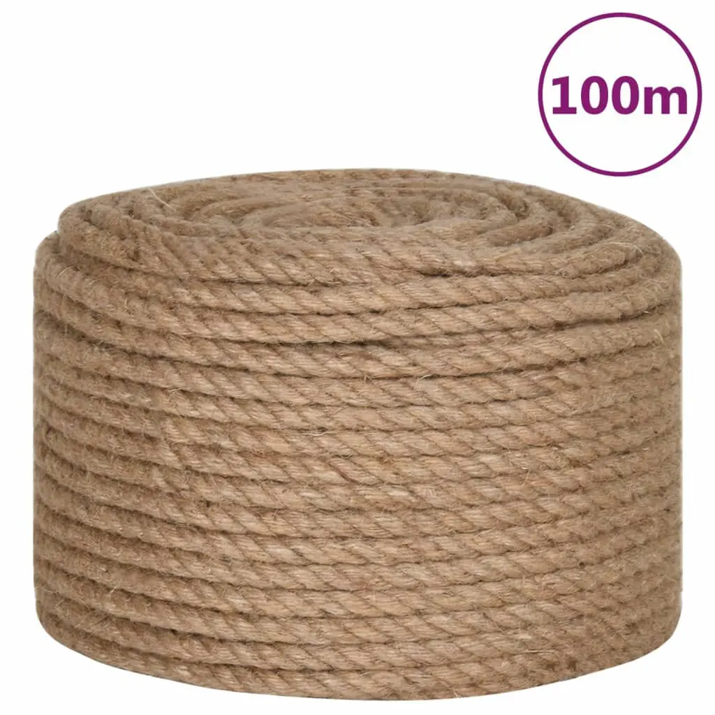 Rope 100% Jute 0.6 Inches 3937 Feet Premium Natural Fiber Rope