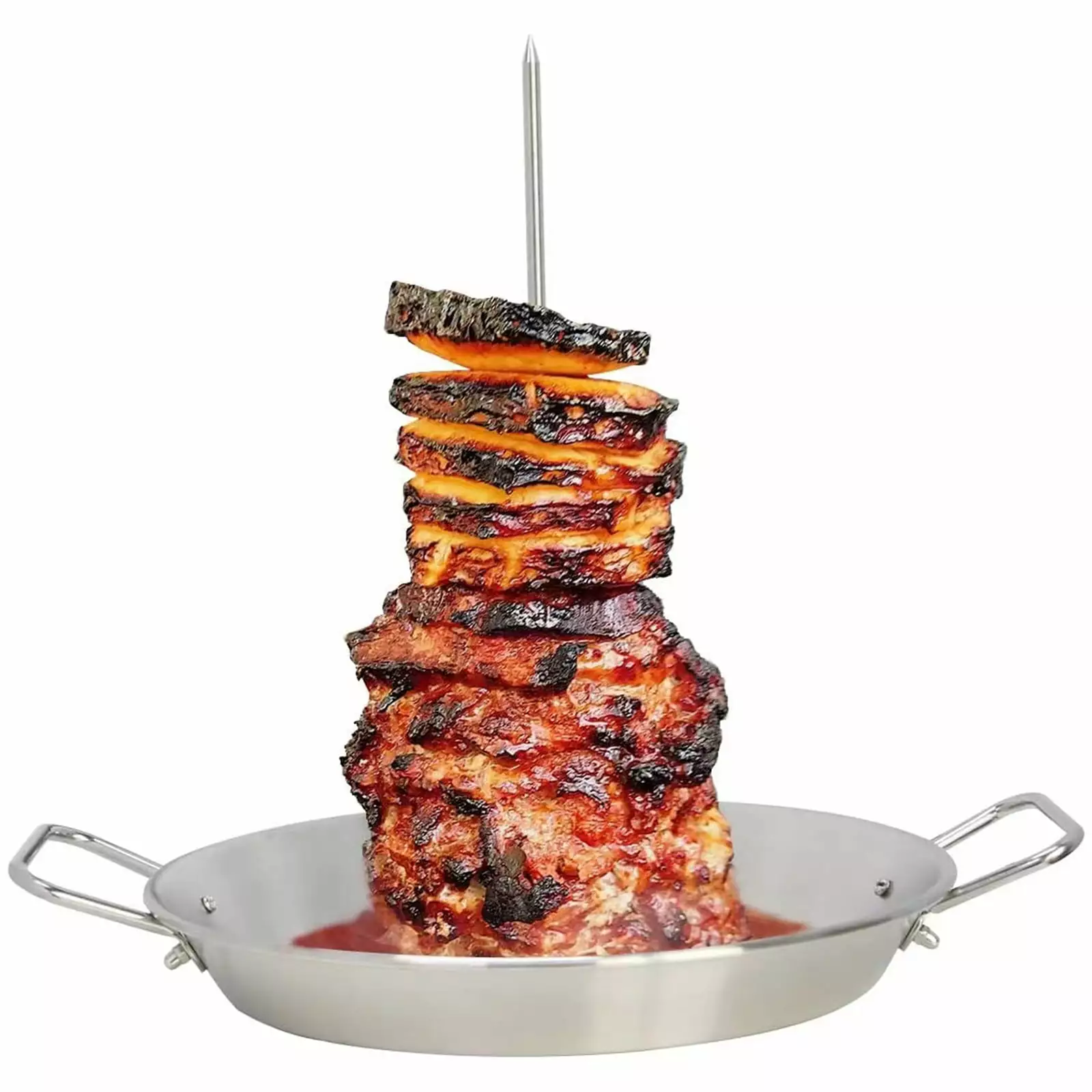 Vertical Cooking Stand Gyros BBQ Grilling Accessory 3 Removable Spikes Cm