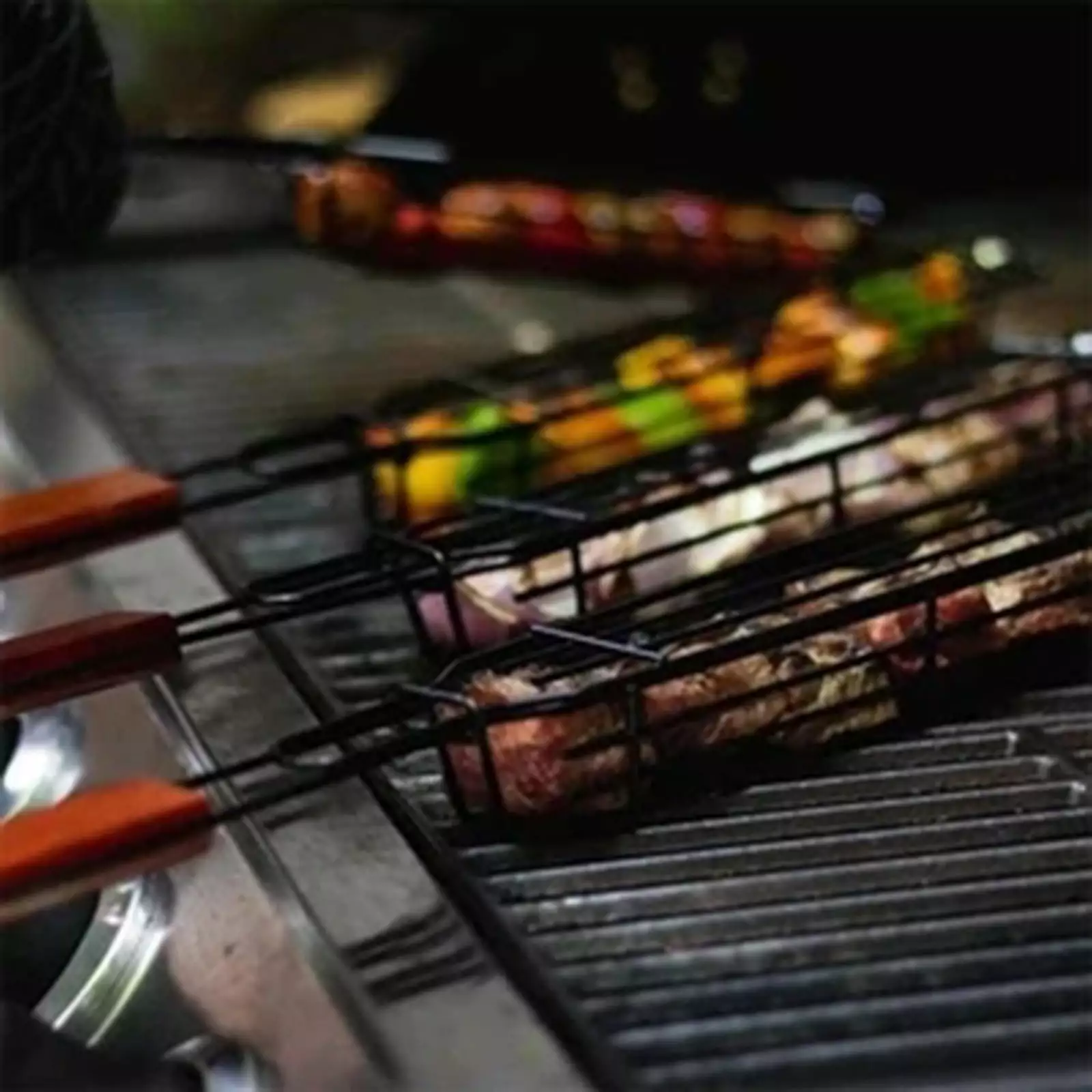 Cevemin Heavy Duty Stainless Steel Kebab BBQ Grill Box Tool Dishwasher Safe Grilling Accessories All Grills