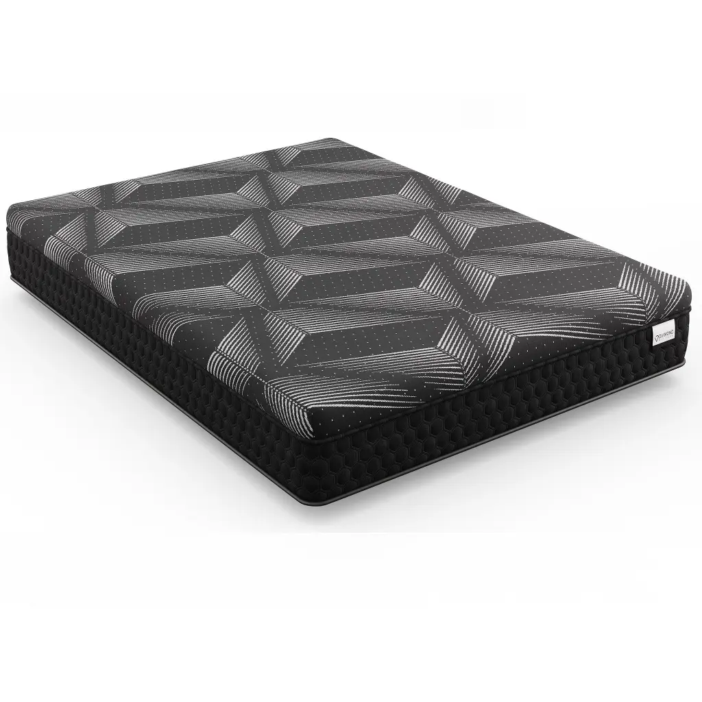 King Size Matrix Copper Hybrid Waterfall Top 11 Inch Firm Mattress diamond mattress
