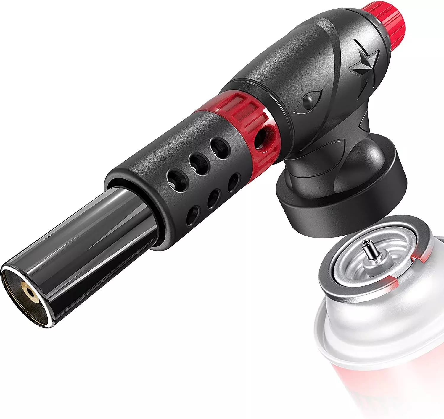 Butane Torch Anti-Scald Cooking Torch Lighter Adjustable Flame Sous Vide Creme Brulee Baking BBQ