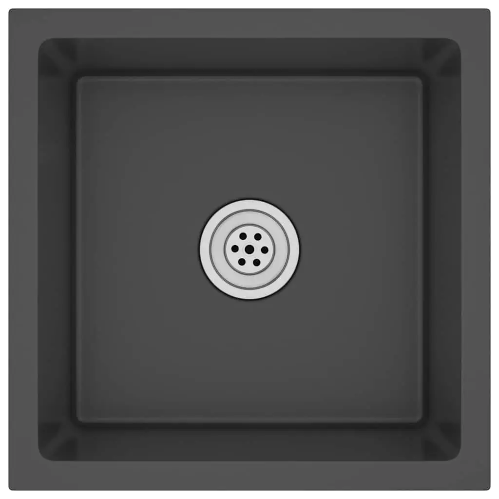 Handmade Black Stainless Steel Kitchen Sink Modern Farmhouse Sink