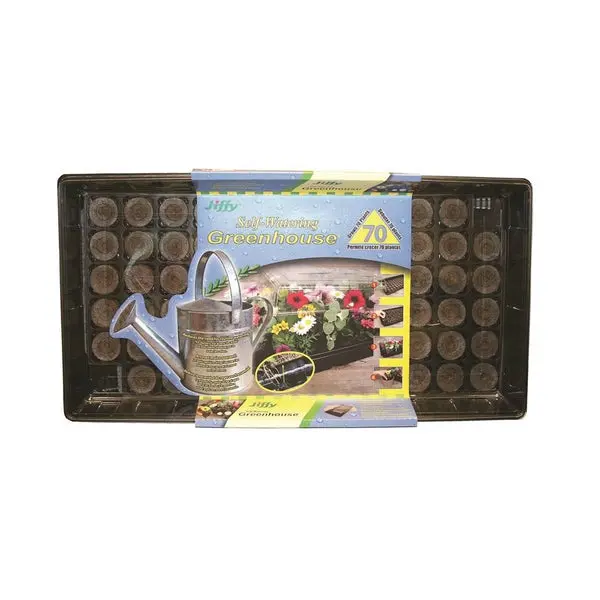 Jiffy T70HG Seed Starting Kit Black Professional Germination Tray
