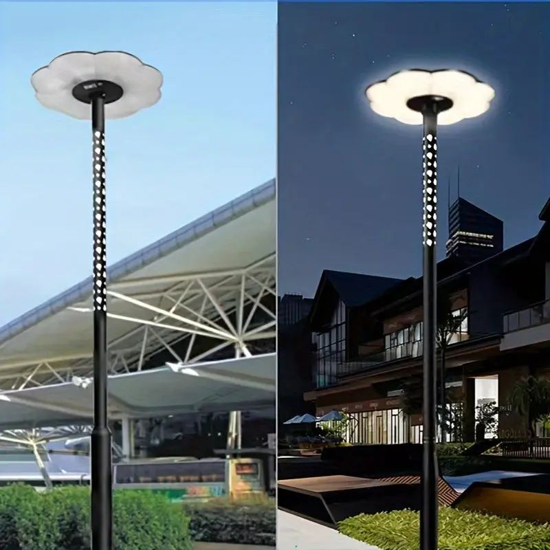 Hollow Splicing Lamp Post Street Light Pole Metallic Finish hengermei