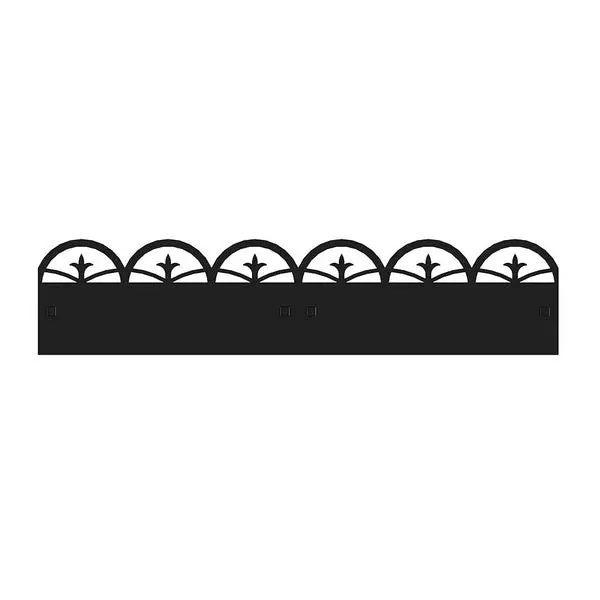 Panacea 83644 Black Border Edging 8 x 36 Inches Landscape Edging Gardens and Lawns