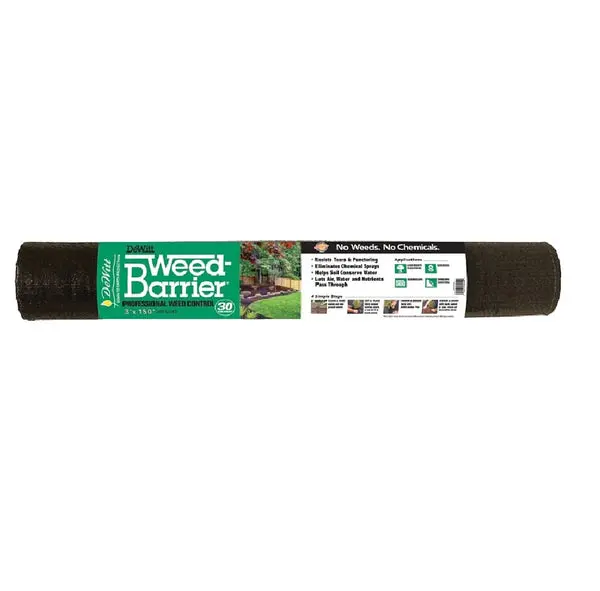 DeWitt DWB303150 Black Polypropylene Weed Barrier Landscape Fabric