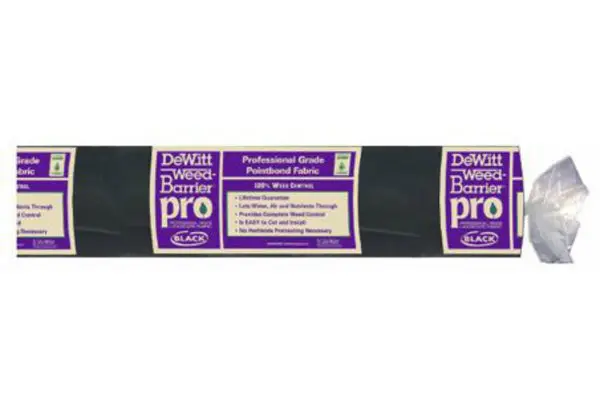 DeWitt PRO-BLK4300 Weed Barrier PRO Landscape Fabric 4x300 Feet Black 3 Oz