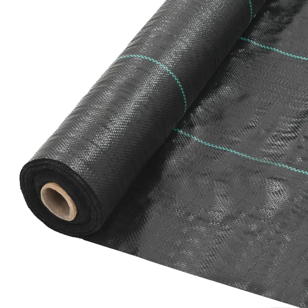 Weed & Root Regulation Mat PP 6.6'x16.4' Black Small Garden Weed Barrier Sheet