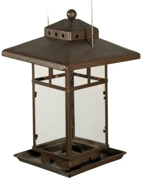 Audubon Metal Square Lantern Bird Feeder 11 Inch 2.25 Lbs Capacity