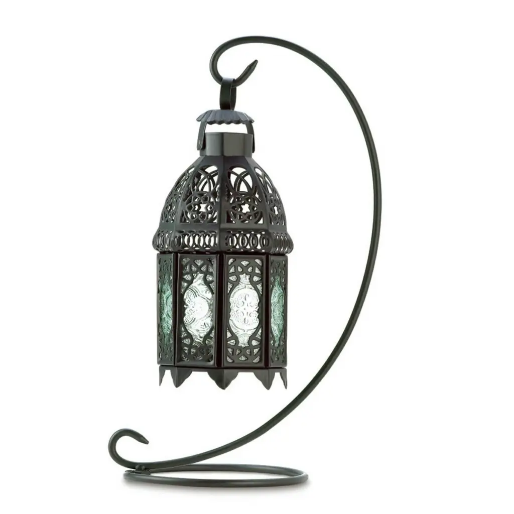 Home Decorative Moroccan Style Hanging Candle Lantern Accent Plus