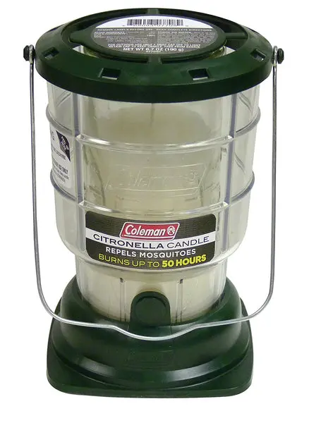 Coleman 7708 Citronella Candle Lantern Repels Mosquitoes 50 Hour Burn Time Outdoor