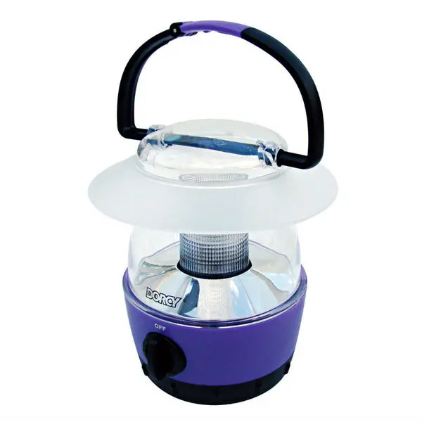 Dorcy 41-1017 Mini 4-LED Lantern Built- Hang Hook Assorted Colors