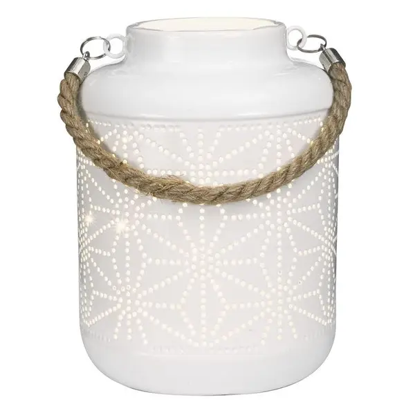 Sterno GL39075 Starburst Lantern White Decorative Outdoor Lighting