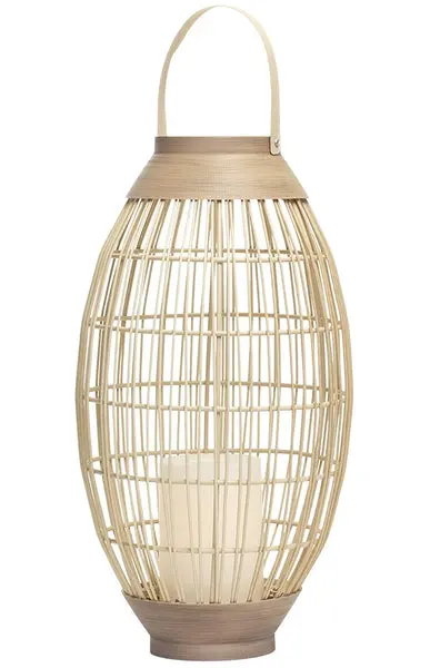 Sterno GL43867 Oval Lantern 14.5 Inch Decorative Outdoor Lighting