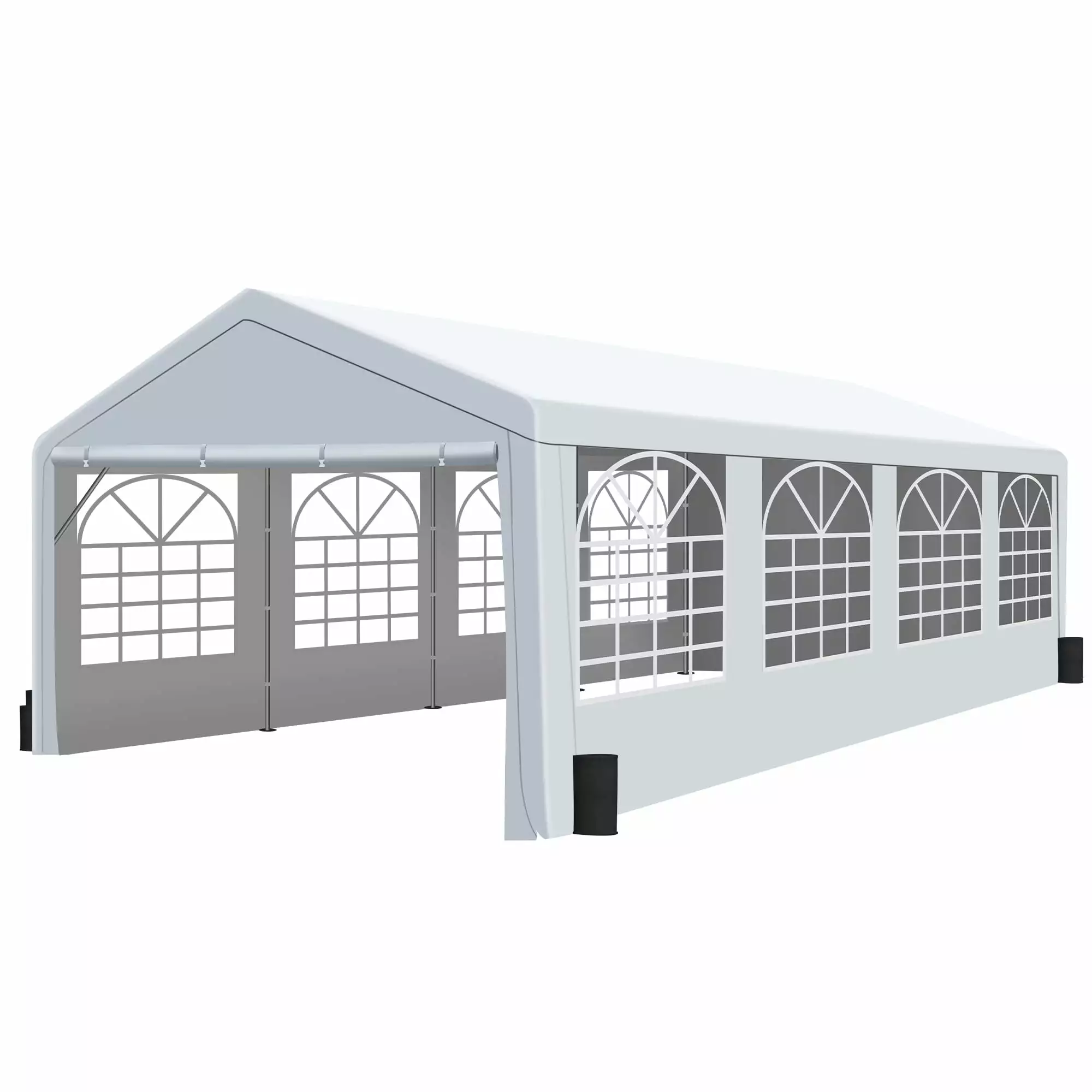 13x26 ft Heavy Duty Carport Party Tent Wedding Gazebo Canopy Shelter Sand Bags Outdoor Events Gartooo