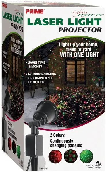 Prime Wire & Cable LFLRGM505 Laser Light Projector Indoor and Outdoor Use Prime Wire u0026 Cable