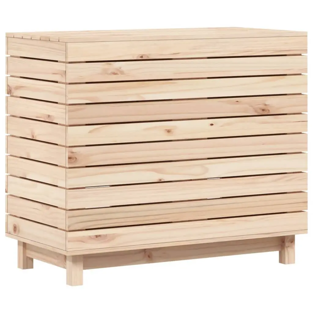 Laundry Bin 34.8x17.3x29.9 Inch Solid Wood Pine Large Hamper