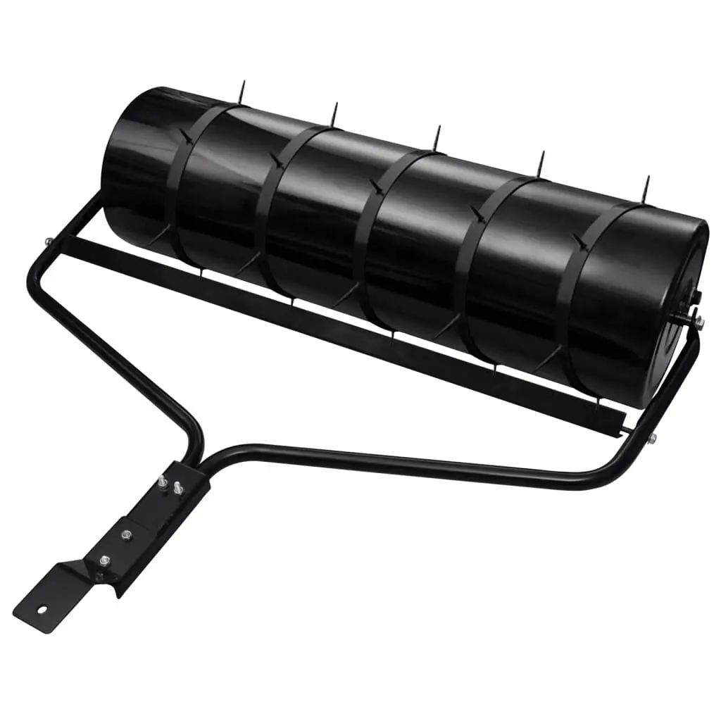 Garden Lawn Roller Aerator Clamps Black 16.6 Gallon Iron Landscaping Tool