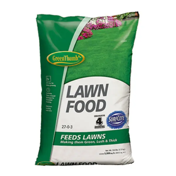 Green Thumb GT56606 Lawn Food Surfcote 27-0-3 5000 SqFt Coverage