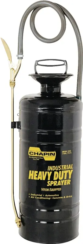 Chapin 1352 Compression Sprayer, 3 gal Tank, Metal Tank, 36 L Hose