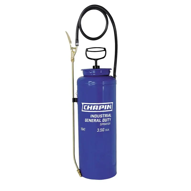 Handheld Mister Chapin 1941 Compression Sprayer, 3.5 gal Tank, Metal Tank, 42 L Hose