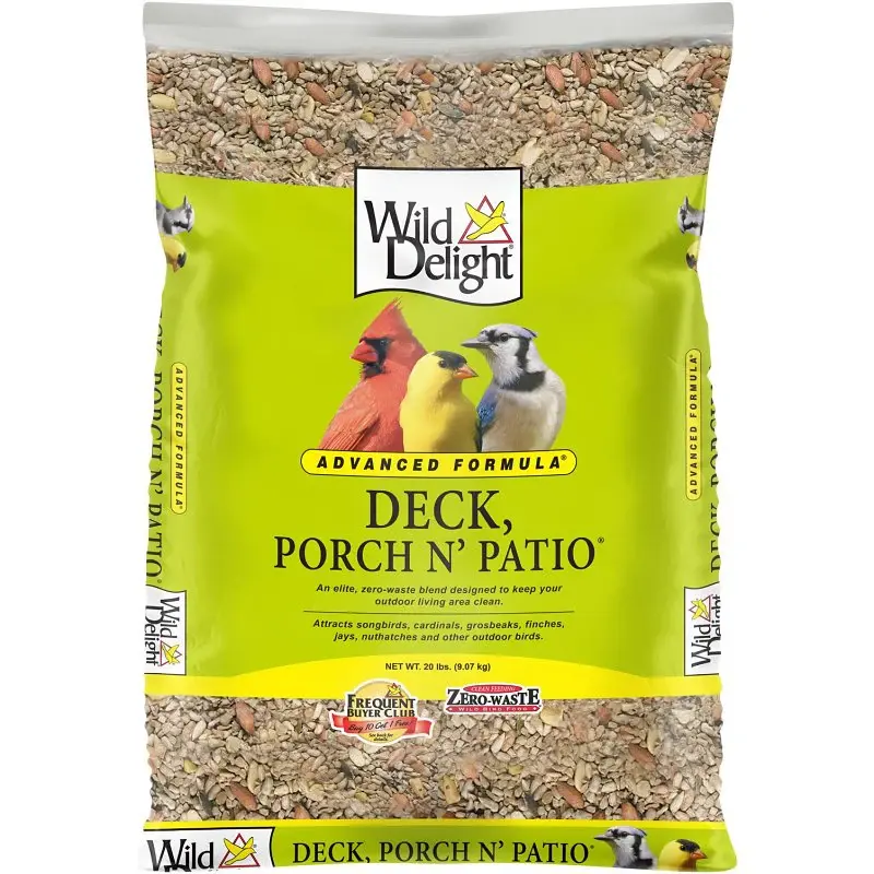 All-Weather Wild Delight Porch N Patio 374200 Bird Food, 20 lb Bag