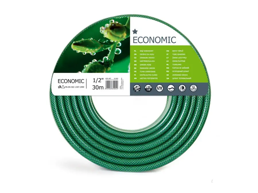 Cellfast garden hose, 3 layer, poly-material cross braid, 1/2" 30m, Economic