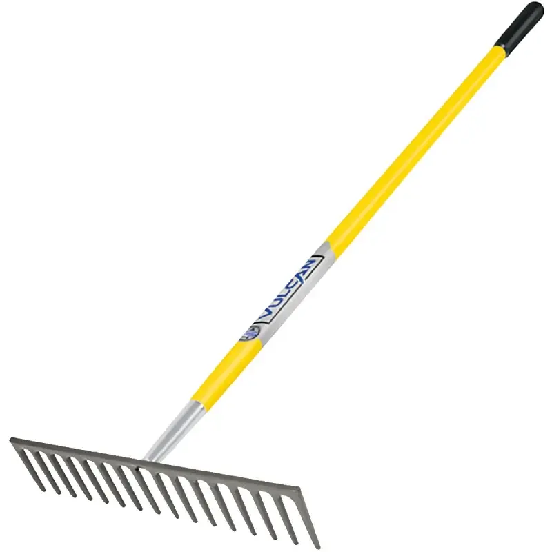 Commercial Grade Vulcan R16MF-OR Level Rake, Grp Handle, 16 Tine