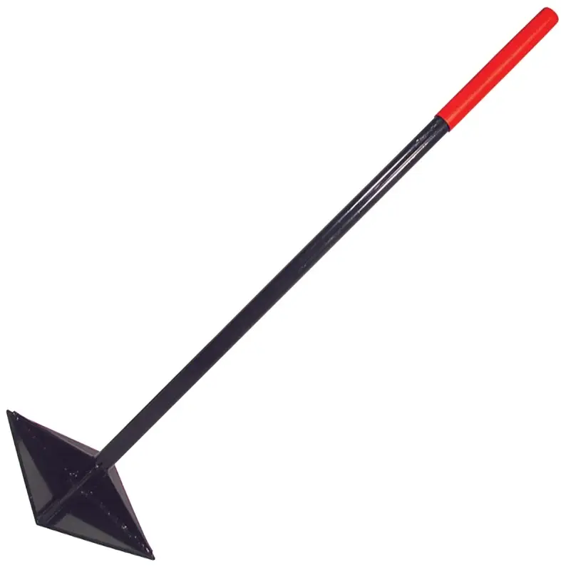 Razor-Back 30005 Dirt Tamper, 10 L Blade, 10 W Blade, Reinforced Blade, Steel Handle, 44.4 L Handle