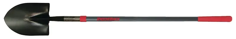 Razor-Back 45000 Shovel, 8-3/4 W Blade, Alloy Blade, Fiberglass Handle, Long Handle, 48 L Handle