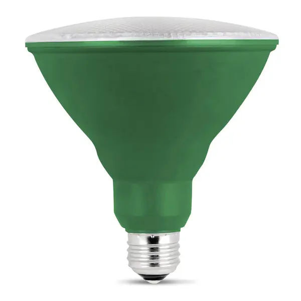 Feit PAR38 Non-Dimmable Green LED Bulb 7W 10KLED BX Specialty Lighting Feit Electric