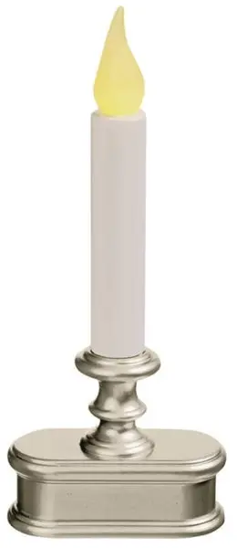 Xodus Innovations FPC1221P Christmas LED Candle Pewter Base Economy