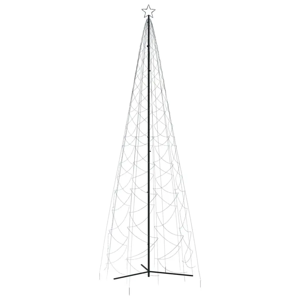 Christmas Cone Tree Blue 1400 LEDs 5x16 ft Outdoor Holiday Decoration