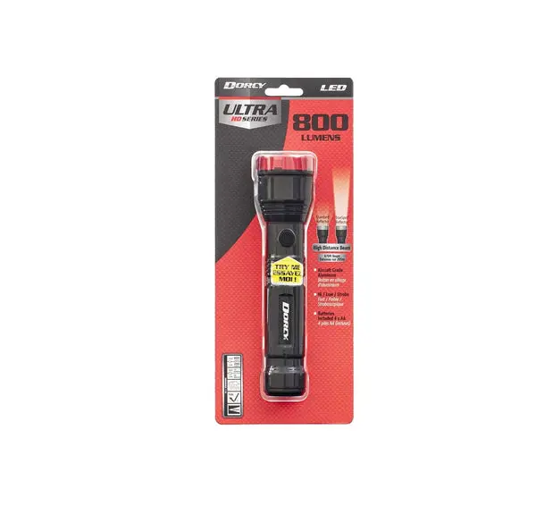 Dorcy 41-4331 Ultra HD Series Flashlight 425 Lumens Black High Performance LED Flashlight