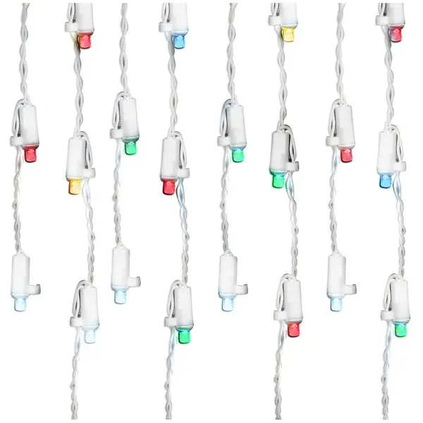 Holiday Wonderland 47912-88 Christmas Twinkling LED Icicle 105-Lights Multi