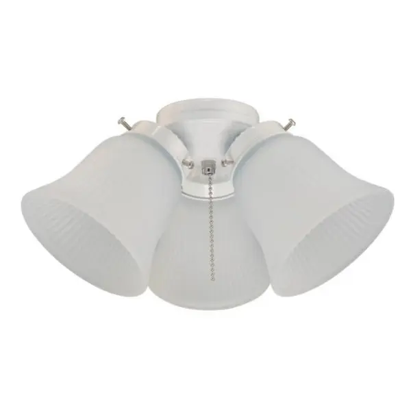 Westinghouse 77847 Three-Light LED Cluster Ceiling Fan Light Kit White 5 Watts