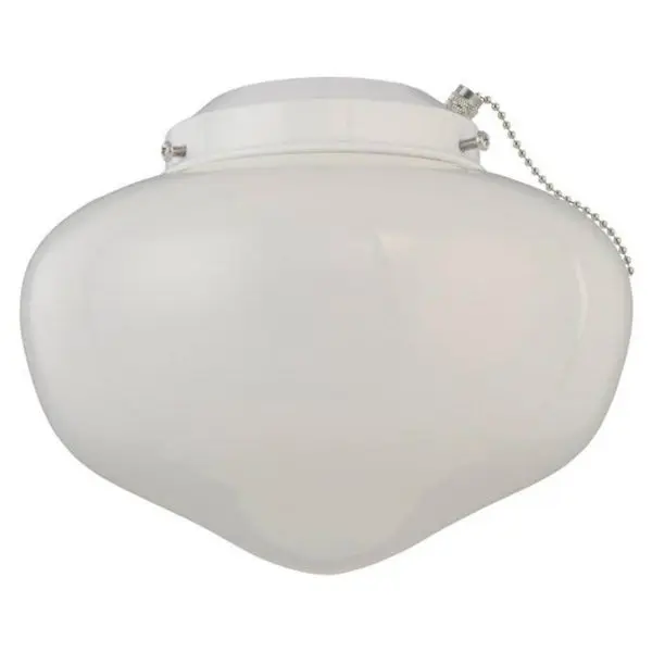 Westinghouse 77853 LED Schoolhouse Ceiling Fan Light Kit White Finish 9 Watts