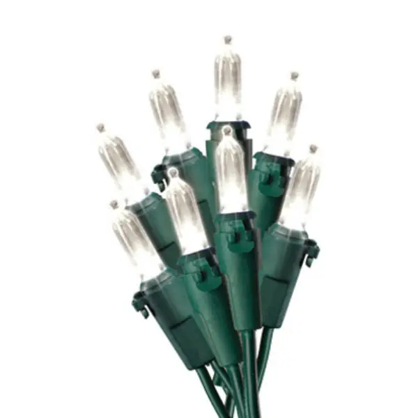 Holiday Wonderland 40815-88A Christmas LED Mini 200-Light Set Warm White 51 Feet Indoor Decor