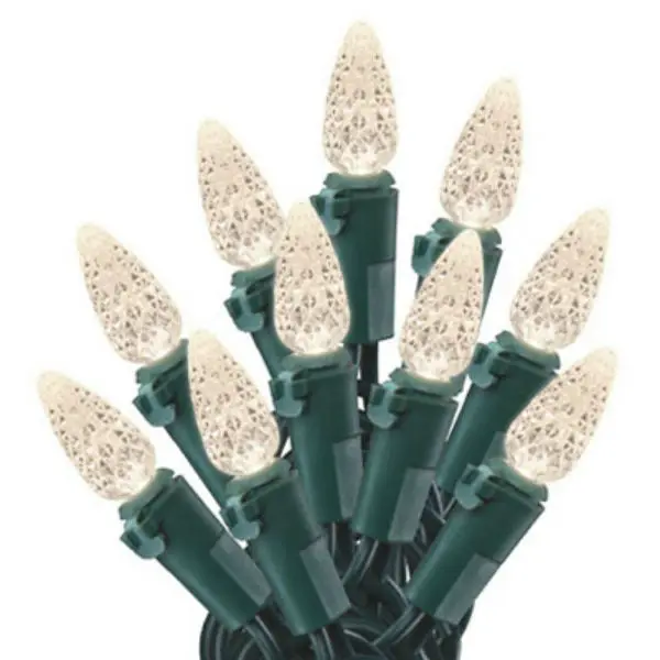 Holiday Wonderland Christmas C3 LED 70-Light Set Warm White 18.6 Feet