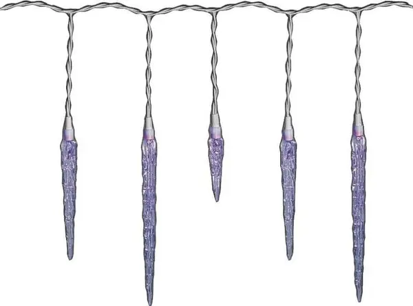 Holidaybasix Blue Icicles LED Light Sets 25 Lights Festive Decor Holiday Basix