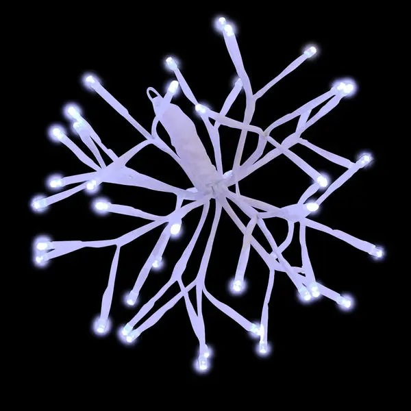 HBL LED3D10STLCLPWT Twinkle LED 3D Starlight Cluster 48 Pure White Lights 10" Holiday Bright Lights