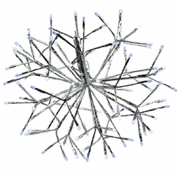 Holiday Bright Lights LED-16SHS-SPWTW Christmas Shimmer Sphere LED Light Silver