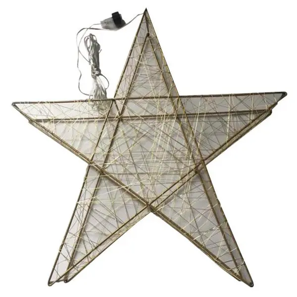 Santas Forest 48408 Star Battery 3D Micro LED Lights 24 Ft