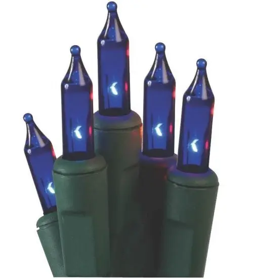 Holiday Basix U10E406E LED Mini Light Set Blue 20 Count Indoor Outdoor Decor