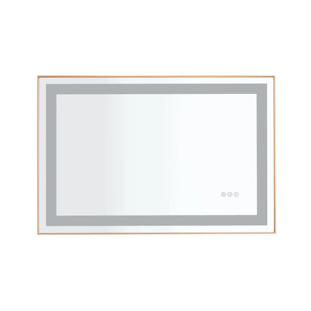 36x24 LED Lighted Bathroom Wall Mounted Mirror High Lumen Anti-Fog w928 dongtu group