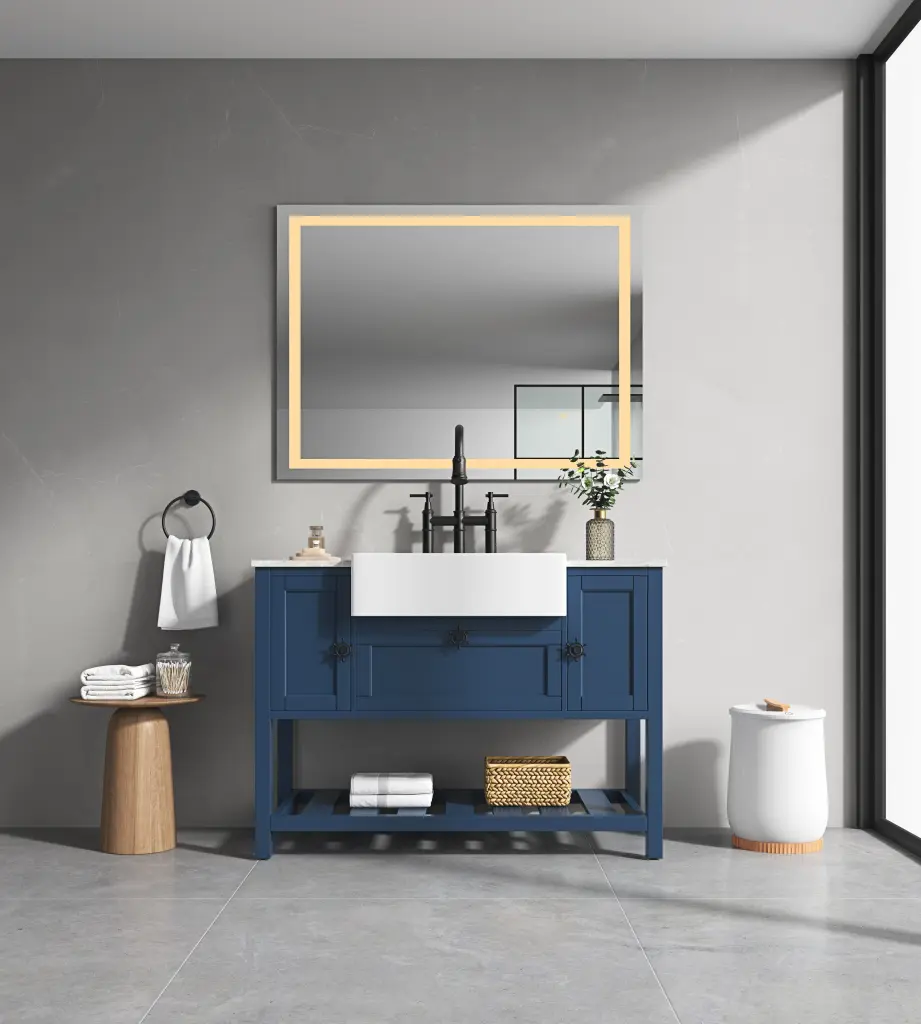 48x36 Inch LED Bathroom Mirror Front Backlight Dimmable Vanity Mirror w928 dongtu group