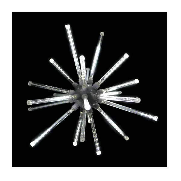 Holiday Bright LED Meteor Burst Combo 224 Pure White Lights 20 Inches Holiday Bright Lights