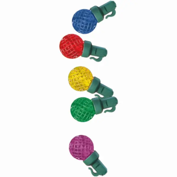 Holiday Wonderland PS50G30FMU Multi Pro-Series Faceted G30 LED Christmas Lights